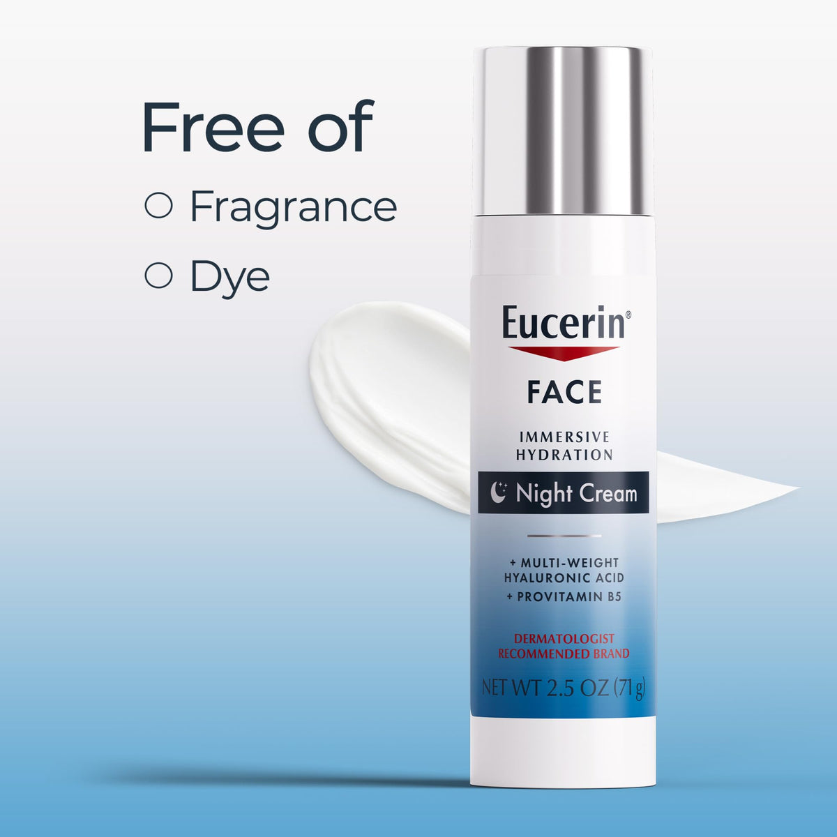 Eucerin Face Immersive Hydration Night Cream, 2.5 OZ Eucerin