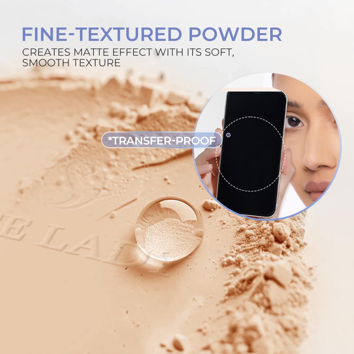 SACE LADY Face Powder Waterproof Long Lasting Setting Powder Blurring #02 SACE LADY