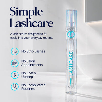 SugarbearPRO LashCare Vitamin Serum with Peptides MSM and Biotin | Vegan Formula | 3 Month Supply for Fuller Healthier Looking Lashes