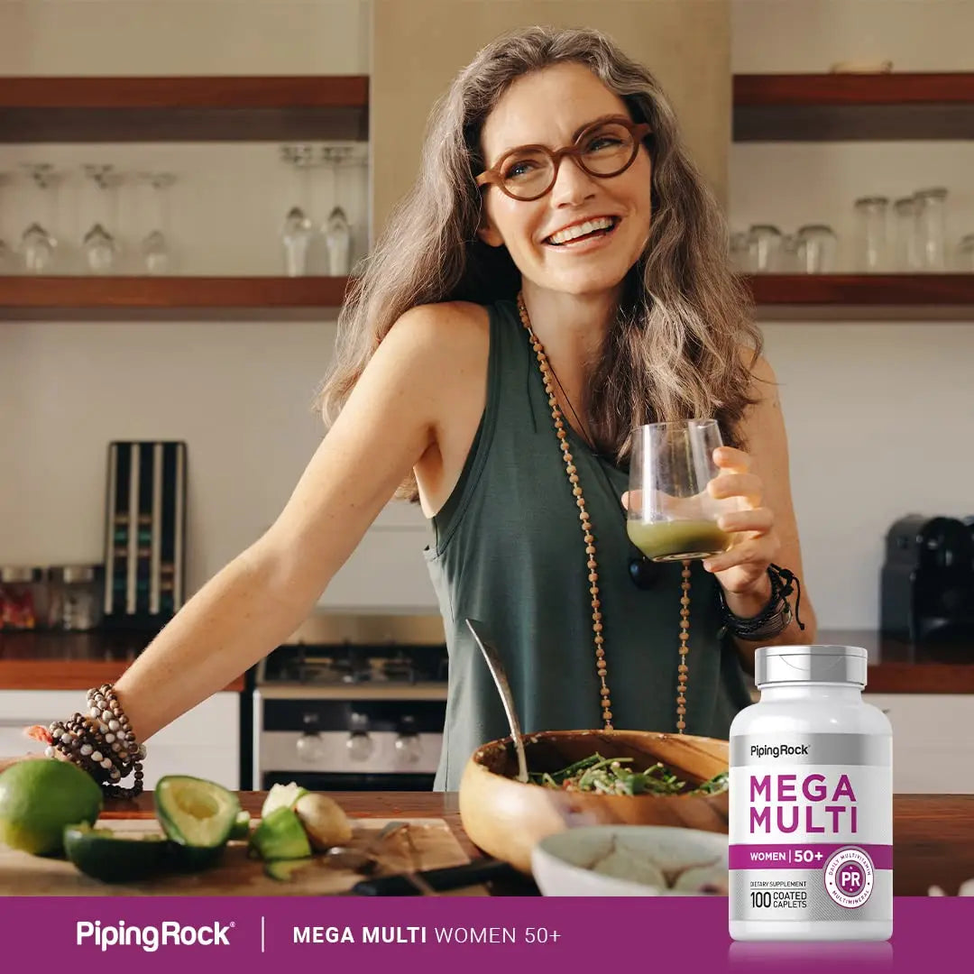 Piping Rock Multivitamin for Women 50 Plus | 100 Coated Caplets | Daily Multi Vitamin & Mineral for Women | Piping Rock buy australia supplements
