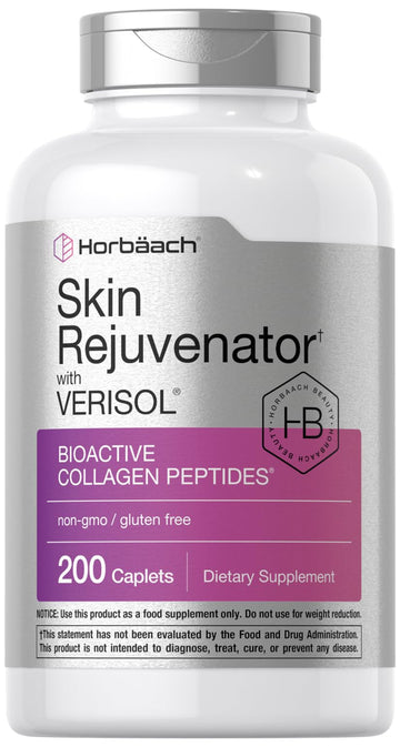 Horbäach Skin Rejuvenator with Verisol | Bioactive Collagen Peptides | 200 Caplets | Non-GMO, Gluten Free Supplement Horbäach buy australia supplements