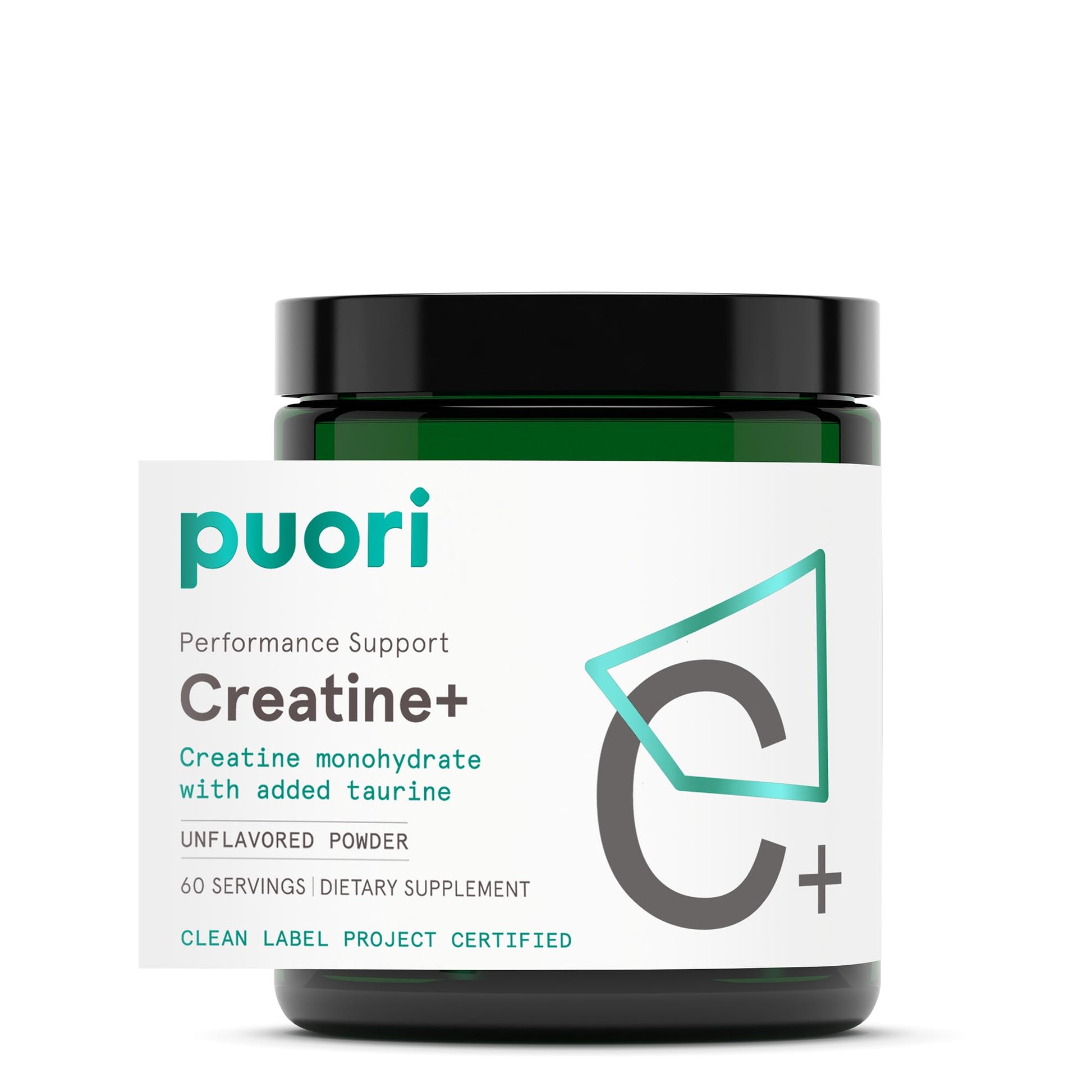 Puori Creatine Monohydrate Powder with Taurine - Unflavored Creatine Powder, Pre-Workout Supplement for Men & Women - Muscle Builder, Enhanced Workout Performance & Strength Building - 60 Servings Puori buy australia supplements