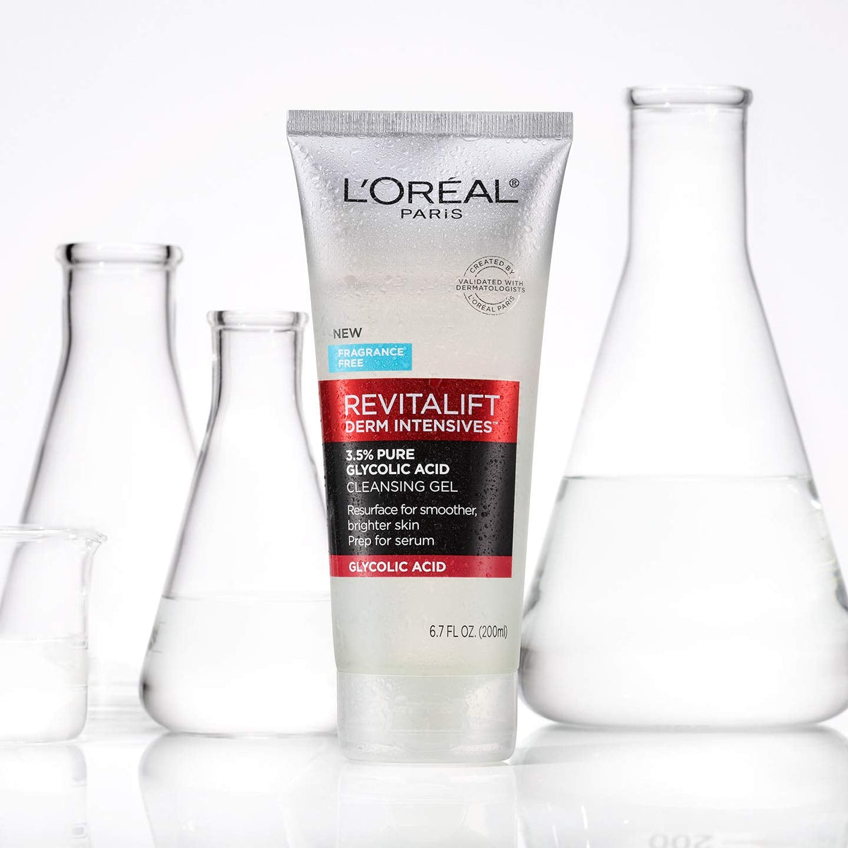 L'Oreal Paris Revitalift 3.5% Pure Glycolic Acid Brightening Cleansing Gel wth Salicylic Acid 6.7 fl oz L'Oreal Paris