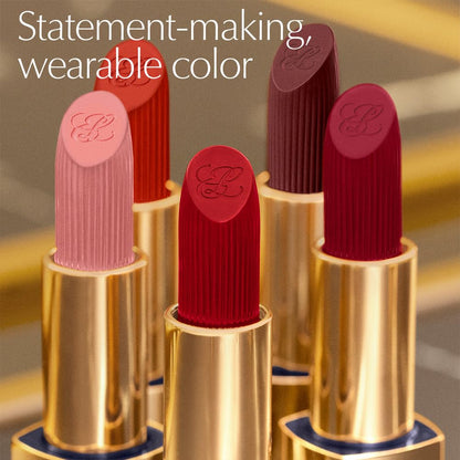 Estée Lauder Pure Color Long Lasting Cream Lipstick for Women with Cream Finish | Plumping & Nourishing 0.12 Ounce, 220 Powerful Estée Lauder