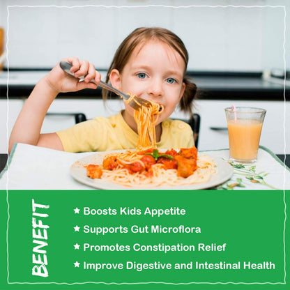 ZEBORA Kids Probiotic & Prebiotics Powder Age 3+ Support Children's Digestive & Immune System with Natural Source, Promotes Constipation Relief, Non-GMO ZEBORA