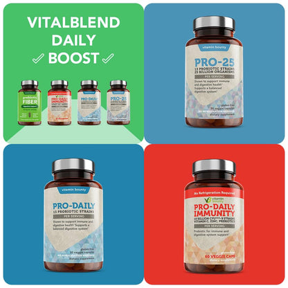 Vitamin Bounty Prebiotic Capsules - PreforPro® Prebiotics Supplement for Women & Men Digestive Health & Advanced Gut Health – No Fiber, No Bloating Vitamin Bounty