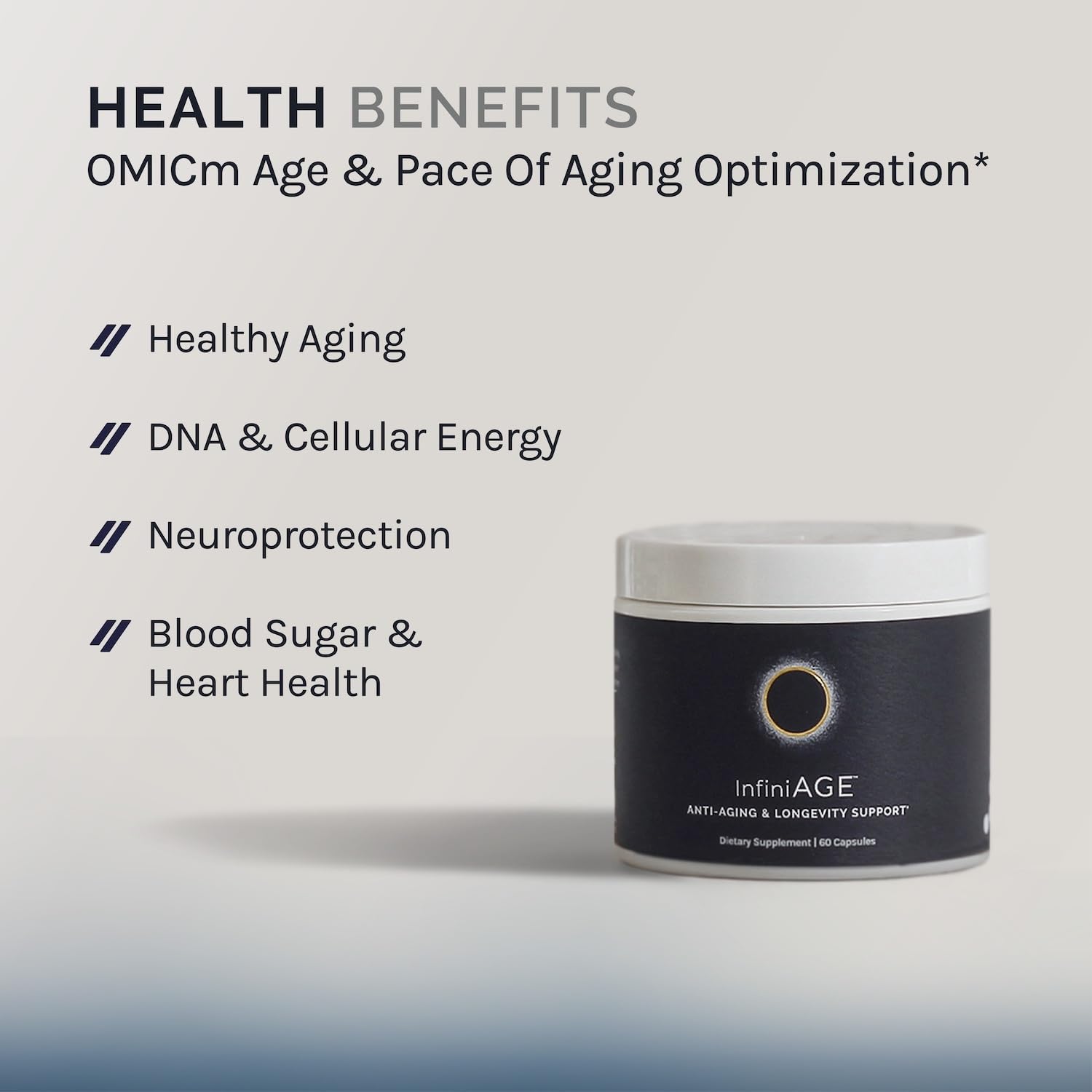 InfiniWell InfiniAge Longevity Supplements - Advanced Cellular Health Supplements with Lutein, N-Acetyl Cysteine (NAC) & Low Dose Zinc - Support Nutrient Sensing & Mitochondrial Health (30 Capsules) InfiniWell buy australia supplements