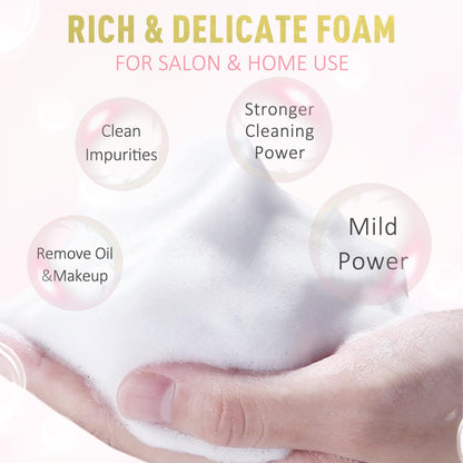 EMEDA Lash Shampoo Kit, 100ml Gentle Foam Lash Cleanser, Oil-Free Cleaning EMEDA