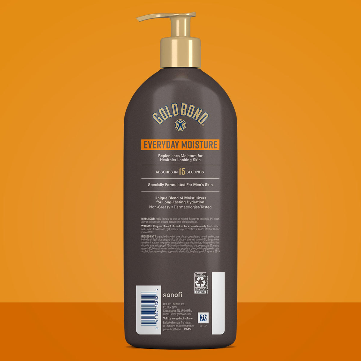 Gold Bond Men's Essentials Daily Body & Hand Lotion for Men, 24 oz Gold Bond