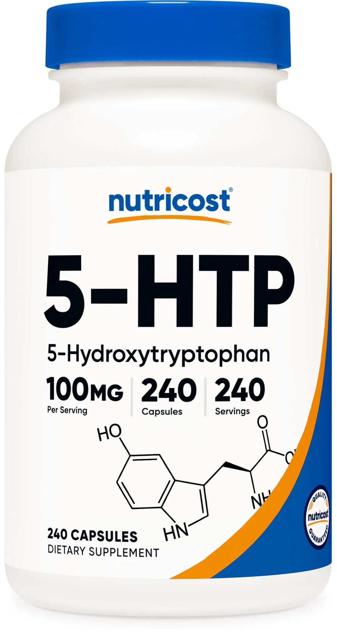 Nutricost 5-HTP 100mg, 240 Vegetarian Capsules (5-Hydroxytryptophan) - Non-GMO & Gluten Free Nutricost