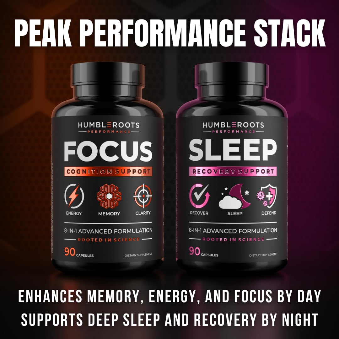 Advanced Nootropic Brain Supplement for Energy, Memory, & Focus | Lion's Mane, Caffeine, L-Theanine, and 5 Additional All-Natural Ingredients to Improve Cognitive Health (90 Capsules) HUMBLEROOTS PERFORMANCE buy australia supplements