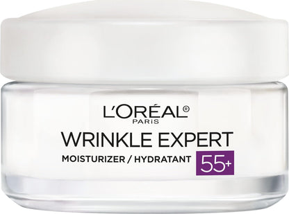 L'Oreal Paris Wrinkle Expert 55+ Anti-Aging Face Moisturizer with Calcium, Non-Greasy, Suitable for Sensitive Skin 1.7 fl. oz L'Oreal Paris