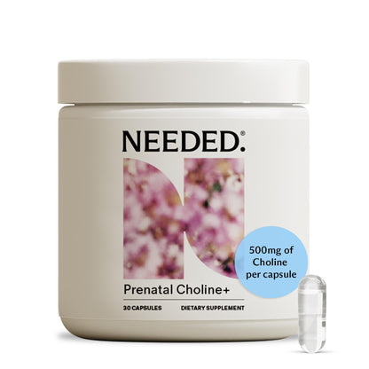 Needed. Prenatal Choline+ Liquid Capsules for Cognitive Development - Choline Supplements For Pregnancy - Aids Baby Brain Development & Supports Healthy Pregnancy Needed.