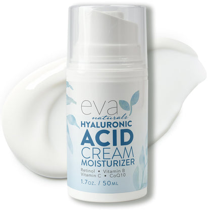 Eva Naturals Hyaluronic Acid Face Cream with Retinol & Vitamin C, 1.7 oz Eva Naturals