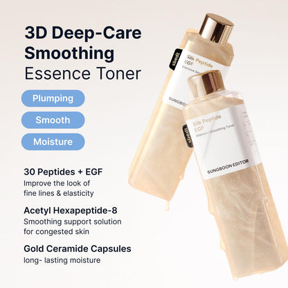 SUNGBOON EDITOR Silk Peptide EGF Toner, Firm-Looking Glow,10.14 fl.oz SUNGBOON EDITOR