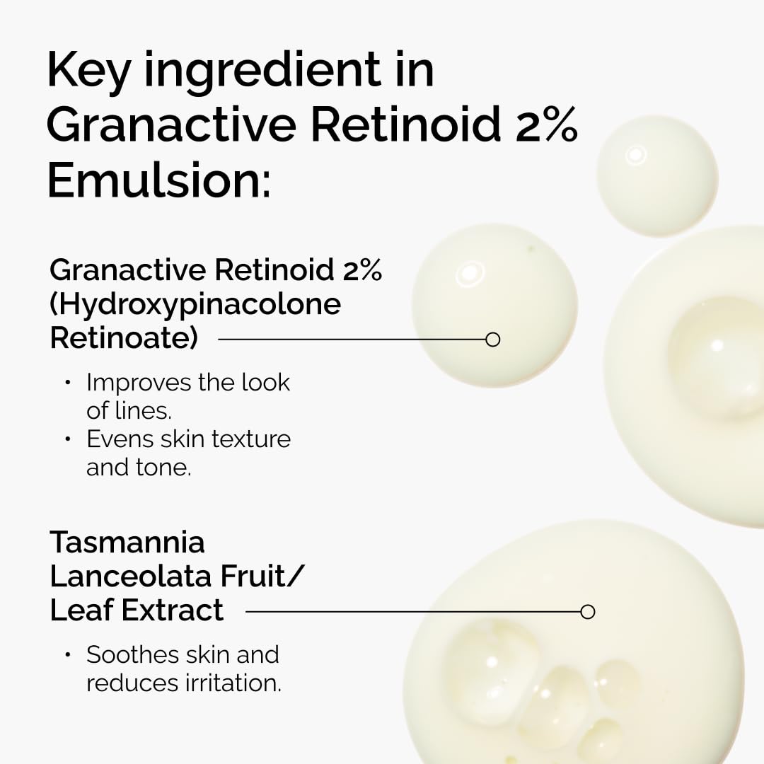 The Ordinary Granactive Retinoid 2% Emulsion, Advanced Retinoid Alternative for Anti-Aging and Skin Texture Improvement, 1 Fl Oz The Ordinary