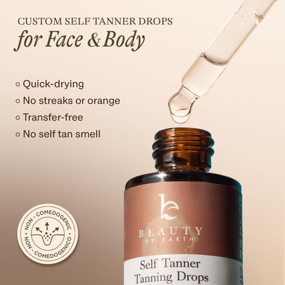 Self Tanning Drops - USA Made with Natural & Organic Ingredients Beauty by Earth