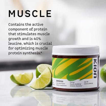 Kion Aminos Essential Amino Acids Powder - Amino Acid Nutritional Supplements, Aminos Powder, Essential Amino Energy No Caffeine, EAAs Amino Acids Powder Kion