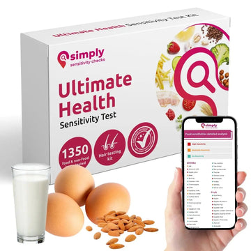 Simply Sensitivity Checks 1350+ Items Food Sensitivity Test Kit for Adults – Foods & Non-Foods, Including Lactose, Gluten, Vitamins, Minerals, Gut Health & More – at-Home Food Intolerance Test Kit Simply Sensitivity Checks buy australia supplements
