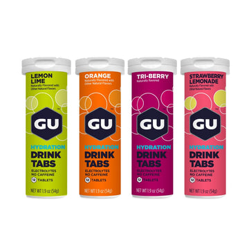 GU Energy Hydration Electrolyte Drink Tablets, Enhanced Endurance Sports Drink for Running, Cycling, Triathlon, 4-Count (48 Servings), Assorted Flavors GU Energy buy australia supplements