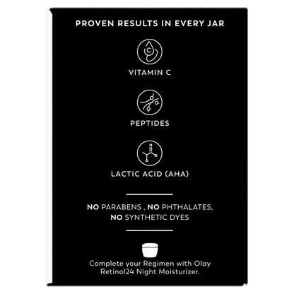 Olay, Vitamin C MAX Face Moisturizer, Brightening Cream for Women, Hydrating, Evens Tone, Dark Spot and Hyperpigmentation Reduction, Glowing Skin Care - Niaciniamide, Peptides, 1.7 Ounce Olay
