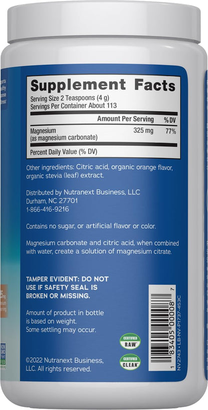 Natural Vitality Calm, Magnesium Citrate Supplement, Anti-Stress Drink Mix Powder, Gluten Free, Vegan Natural Vitality