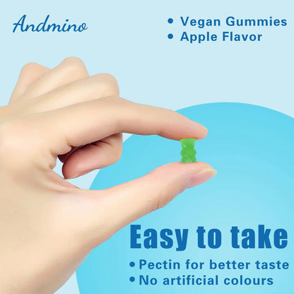 andmino HMB and L-Leucine Gummies, 3000mg, with Trehalose, for Muscle Growth, Muscle Relief and Workout Recovery, for Adults & Elder, Non-GMO andmino