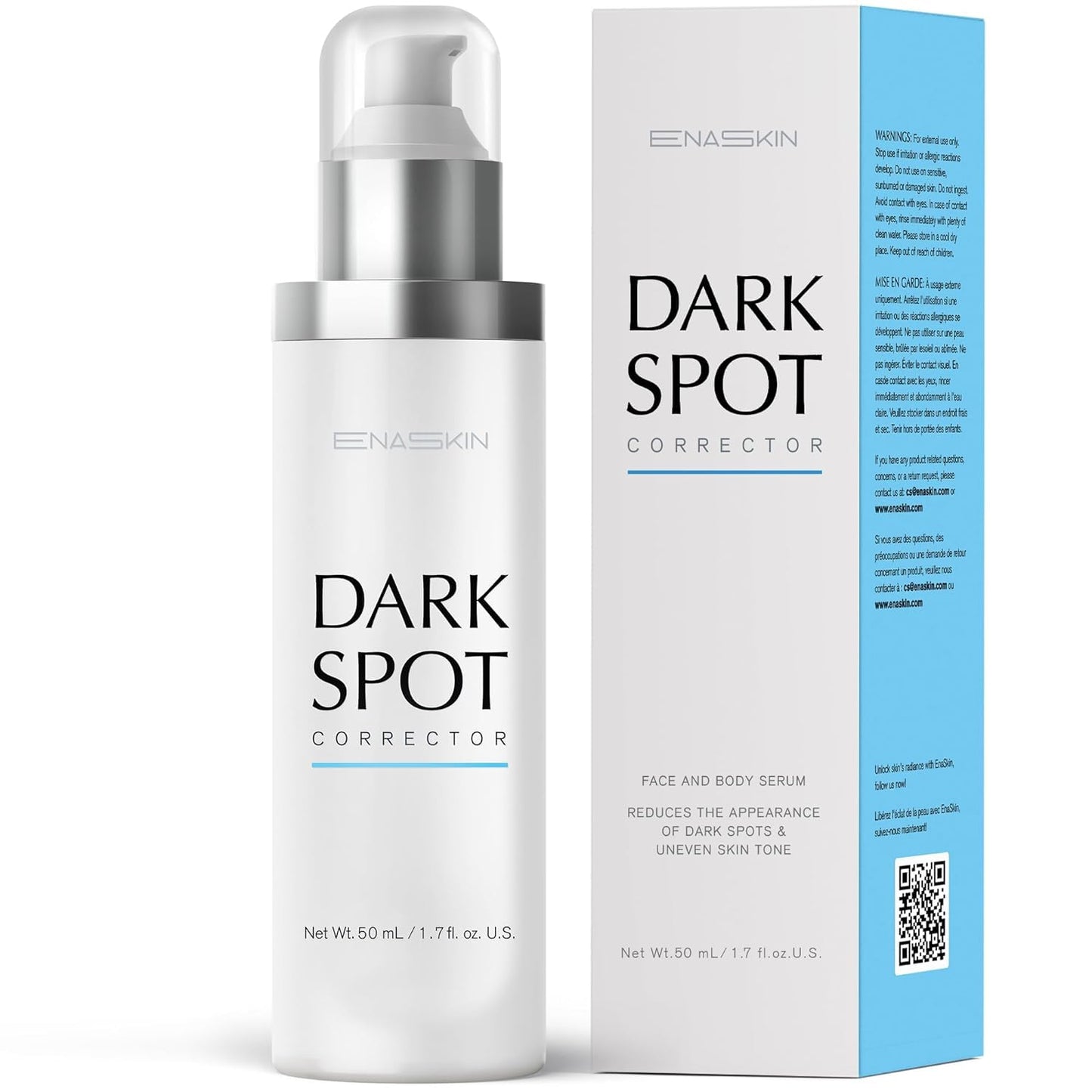 EnaSkin Dark Spot Remover for Face and Body: Advanced Formula Spot Corrector Cream to Fade Age Spots, Sun Spots, Freckles EnaSkin