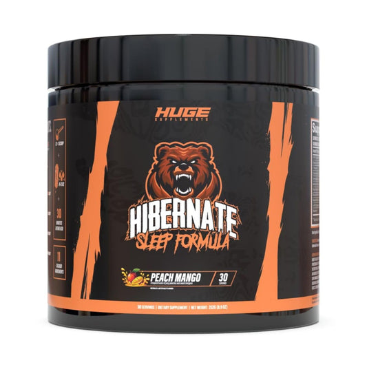 Hibernate Sleep Supplement, Complete & Optimally Dosed Sleep Recovery Formula, Relax & Unwind, Includes GABA, Valerian Root, Melatonin, 5-HTP & More (30 Servings) (BlackBerry Lemonade)