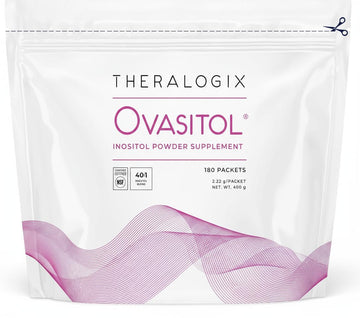 Theralogix Ovasitol Inositol Powder Packets - 90-Day Supply - Myo-Inositol & D-Chiro Inositol for Hormone Balance & Ovarian Function Support