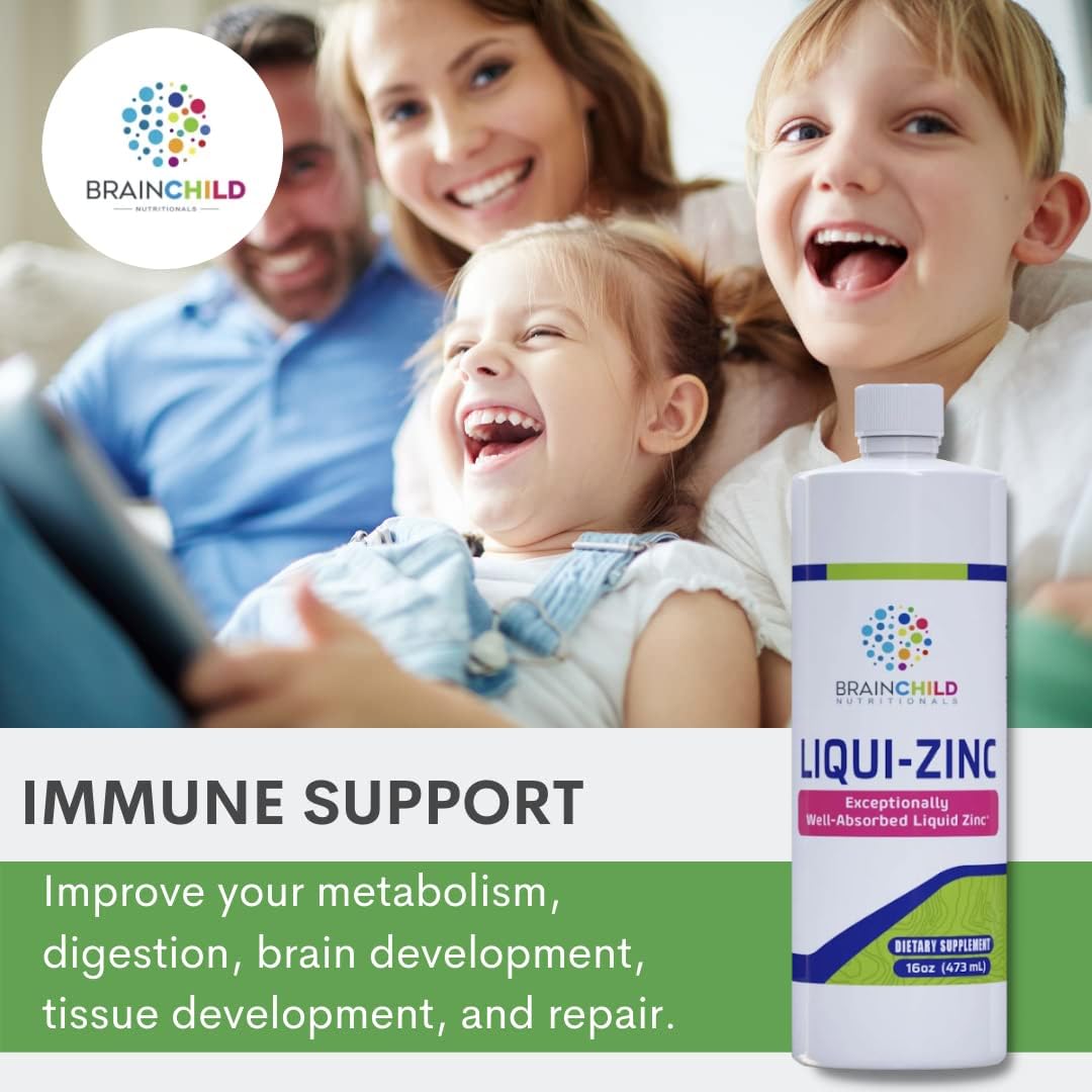 BrainChild Nutritionals LiquiZinc Liquid Formula (Unflavored 16oz) BrainChild Nutritionals buy australia supplements