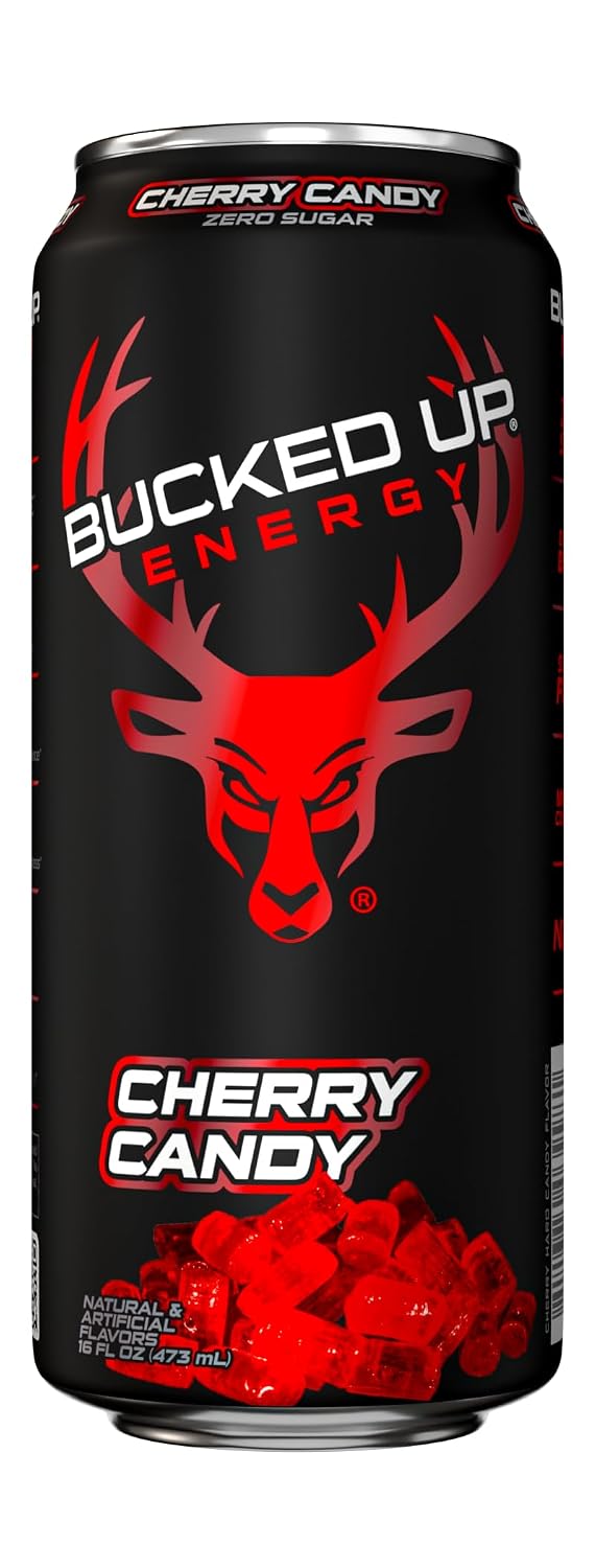 Bucked Up Energy Drink 300mg (Cherry Hard Candy) (12 CT)