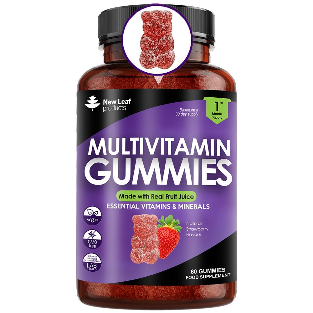 Multivitamin Gummies High Strength for Men Women - Vegetarian +14 Essential Vitamins NEW LEAF PRODUCTS buy australia supplements