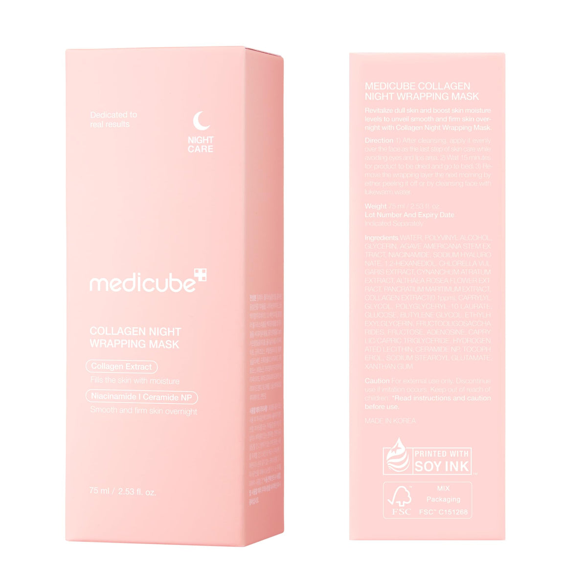 medicube Wrapping Mask Collagen - Overnight Peel Off Facial Mask medicube