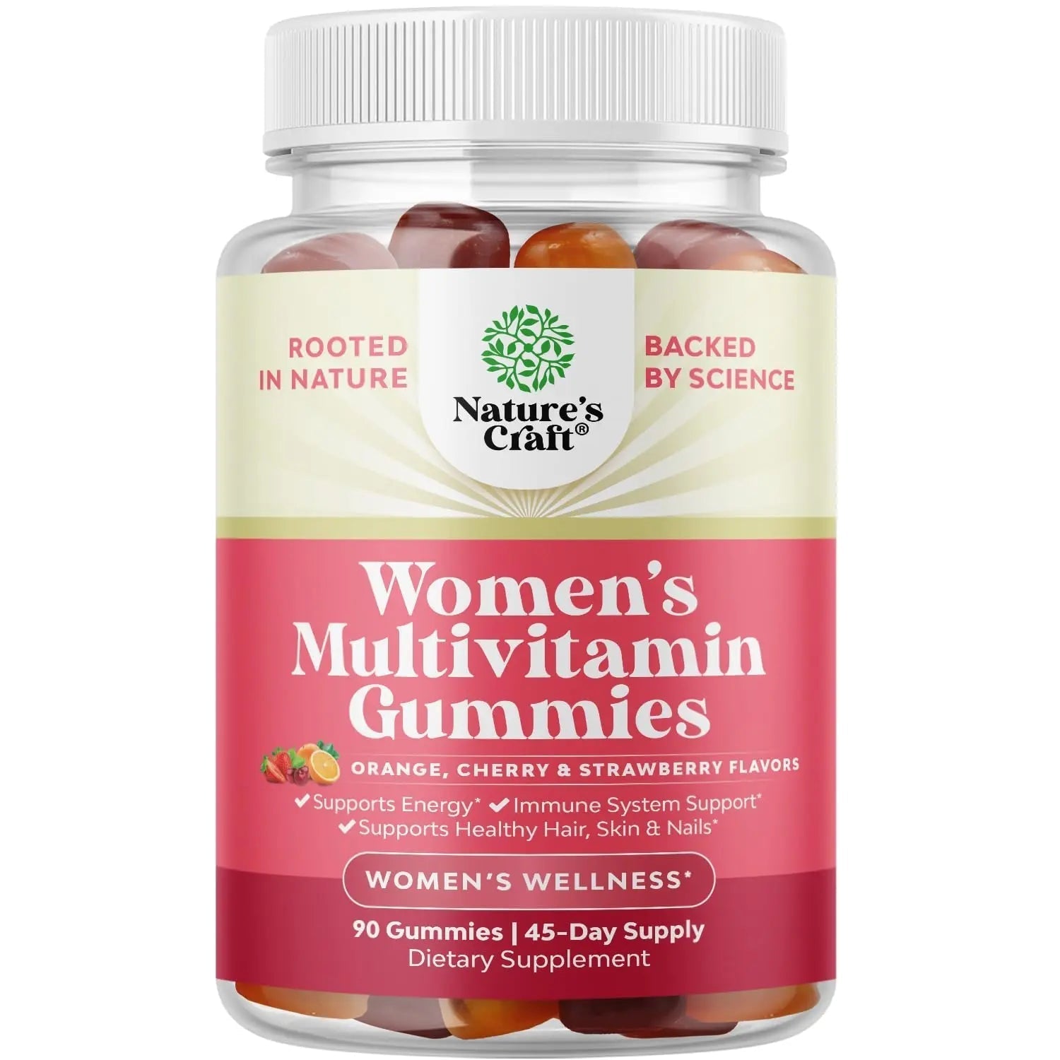 Delicious Daily Multivitamin for Women Gummies - Women's Multivitamin Gummies for Adults Energy and Immunity Natures Craft buy australia supplements