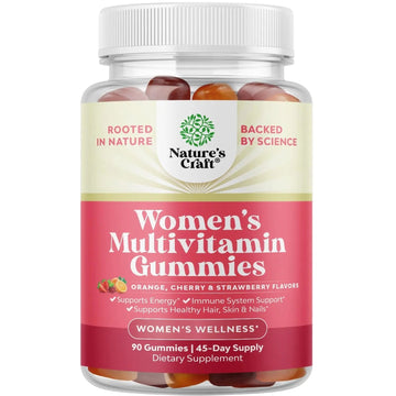 Delicious Daily Multivitamin for Women Gummies - Women's Multivitamin Gummies for Adults Energy and Immunity Natures Craft buy australia supplements