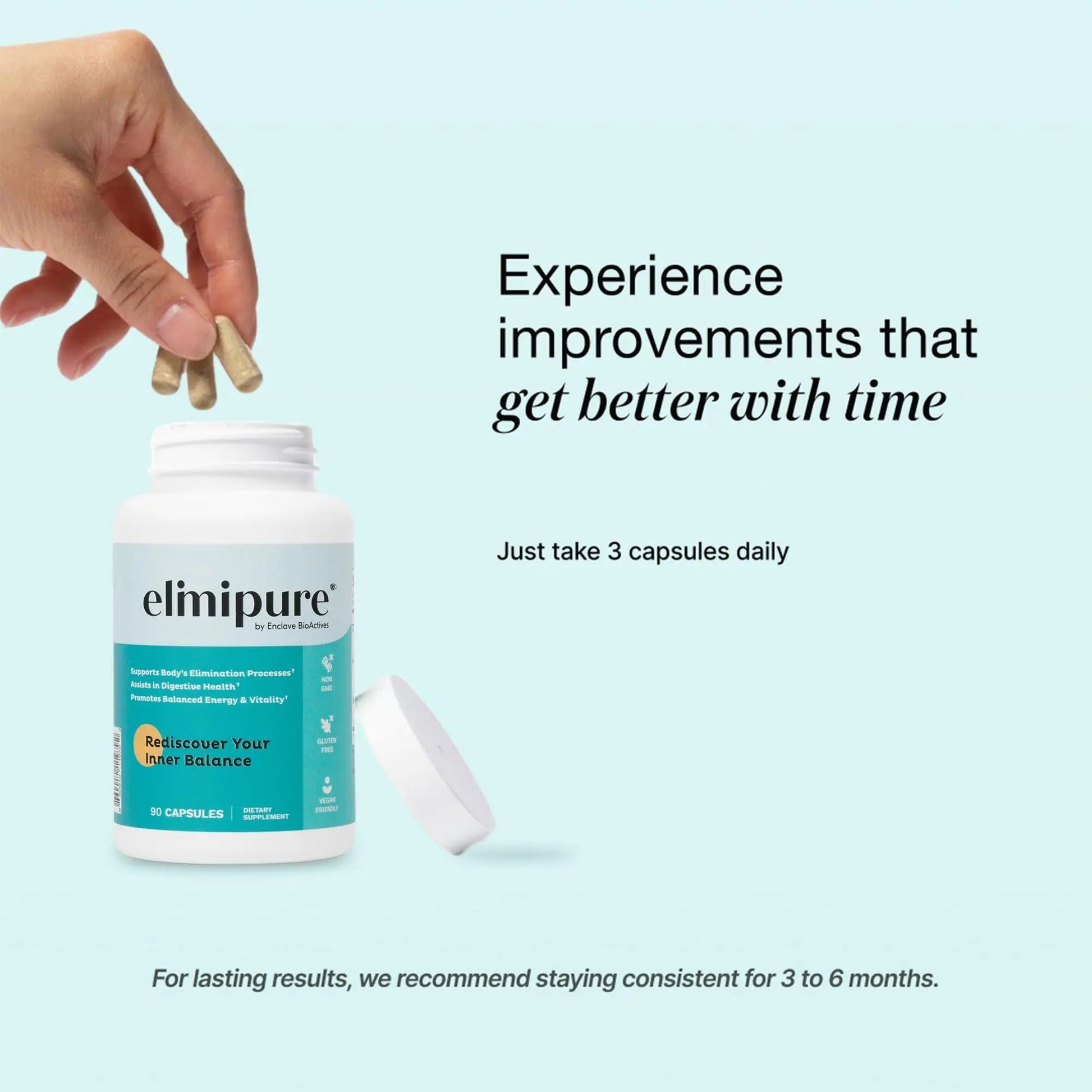 Elimipure Gut Cleanse & Restore Supplement: Natural & Effective Detox Cleanse Capsules | Fortify Your Microbiome | Effortless Morning Stools | Restore Your Gut from The Inside Out Elimipure buy australia supplements