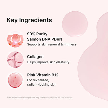 medicube Salmon DNA PDRN Pink Vitamin Coated Sheet Mask 10EA medicube