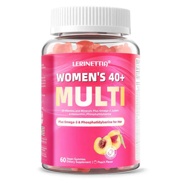 Lerinettia Multivitamin for Women Gummies for 40+ with Omega-3, Niacinamide, B-Complex, Lutein, Iron, Choline, Phosphatidylserine, Vitamin D3 Lerinettia buy australia supplements
