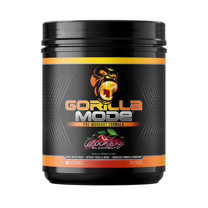 Gorilla Mode Pre Workout - Massive Pumps · Laser Focus · Energy · Power - L-Citrulline, Creatine, L-Tyrosine, Betaine, Hydroprime®, Alpha-GPC, 400mg Caffeine, Huperzine A - 792g (Rocket Frost)
