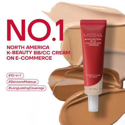 MISSHA M Perfect Cover BB Cream No.23 Natural Beige SPF 42 PA+++ 1.69 oz MISSHA