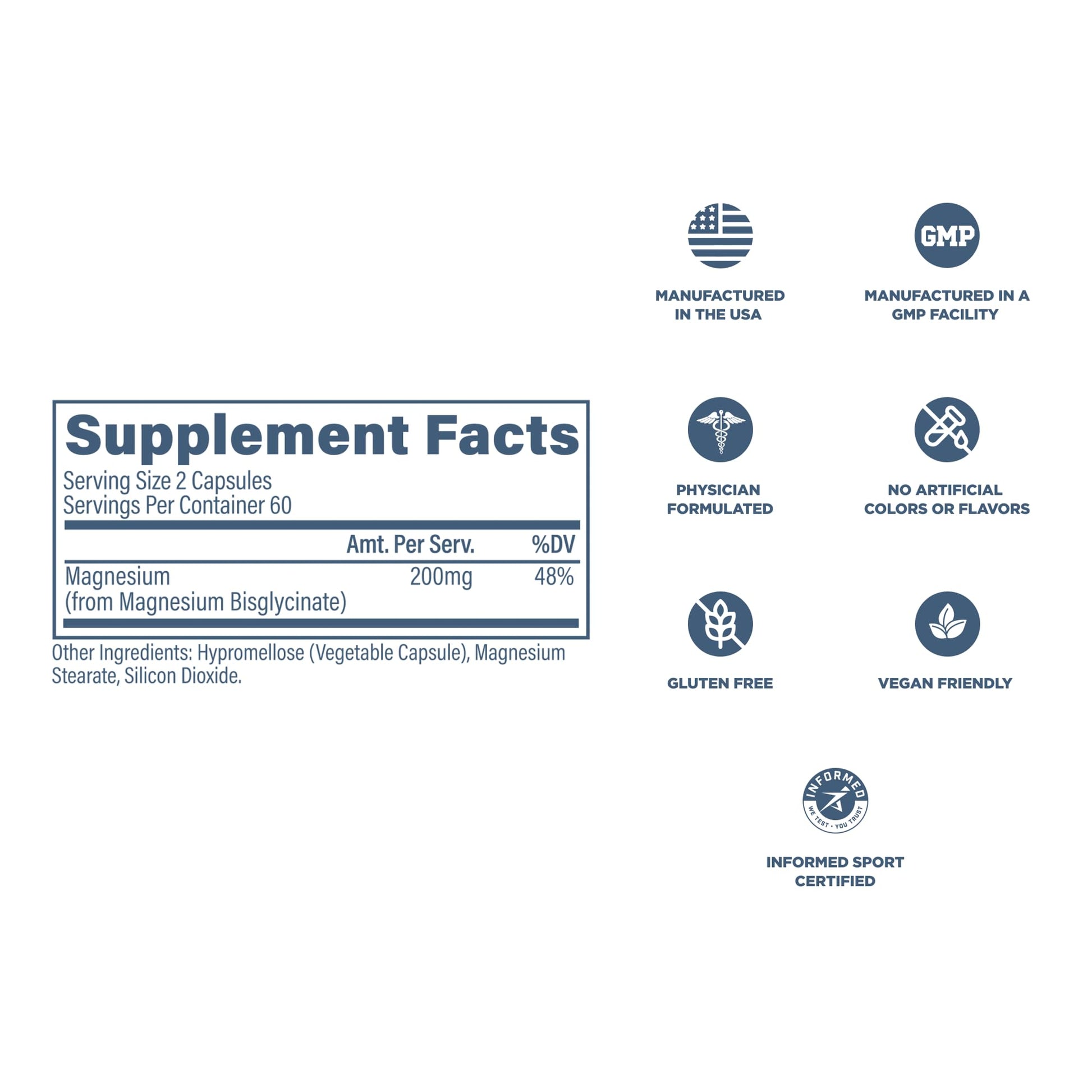 Revive MD Pure Magnesium Glycinate 200mg – High Absorption Supplement for Relaxation, Stress Relief, Sleep & Memory Support – Promotes Strong Bones, Healthy Nerve & Muscle Function (60 Servings) Revive buy australia supplements