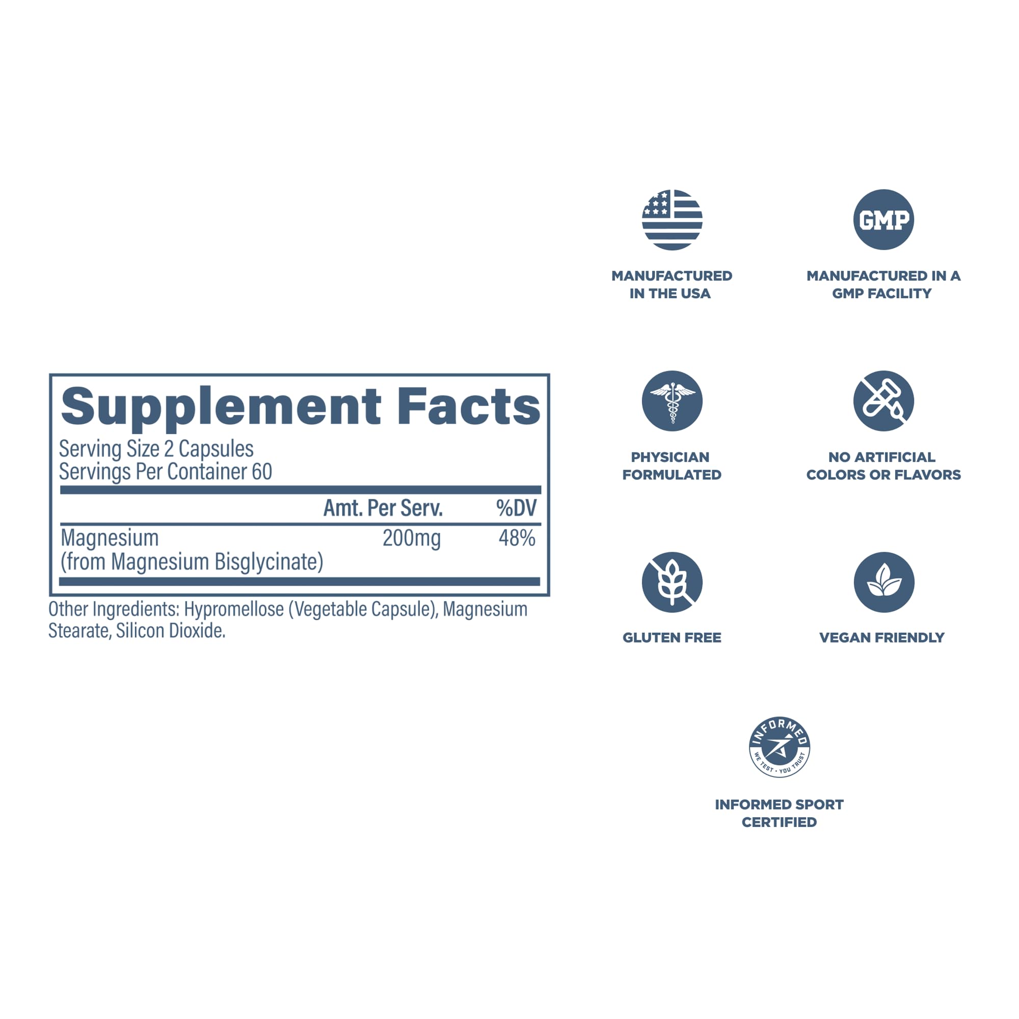 Revive MD Pure Magnesium Glycinate 200mg – High Absorption Supplement for Relaxation, Stress Relief, Sleep & Memory Support – Promotes Strong Bones, Healthy Nerve & Muscle Function (60 Servings) Revive buy australia supplements