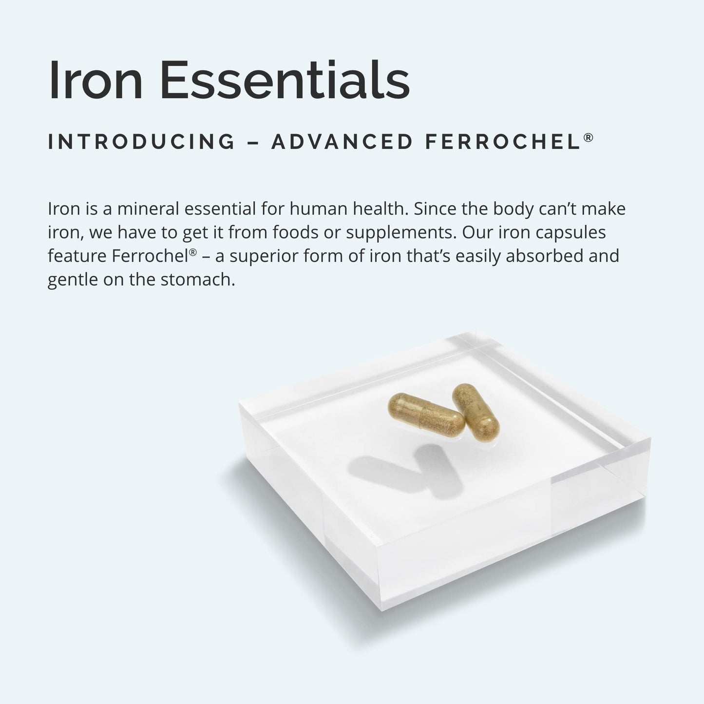 BRAINMD Dr Amen Iron - 30 Capsules - Supports Energy Production, Cognitive Function & Gene Regulation - Gentle & Easily Absorbed - Gluten Free - 30 Servings