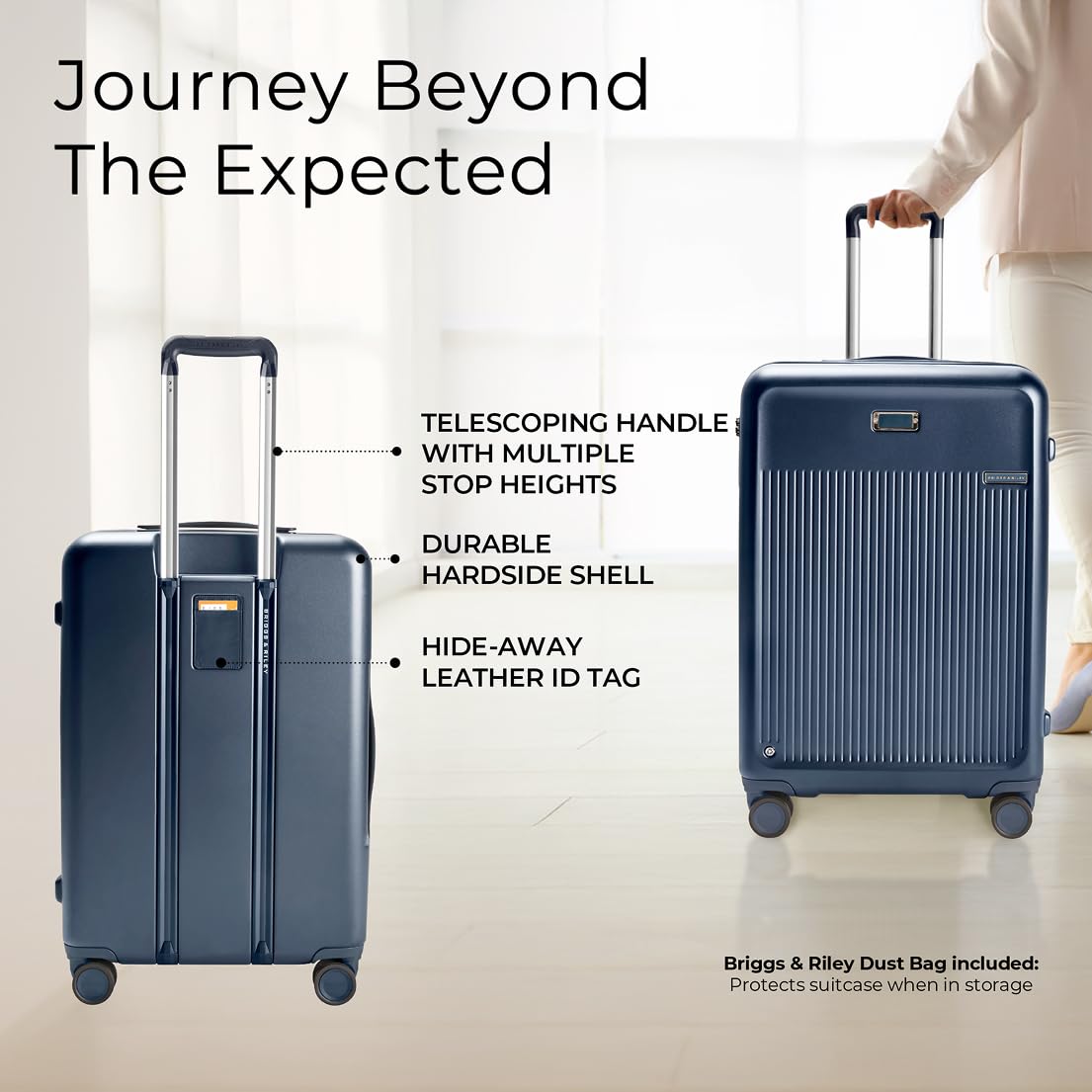 Briggs & Riley Sympatico Essential 22 Inch Carry-On Front Pocket, Navy Gsupps Australia