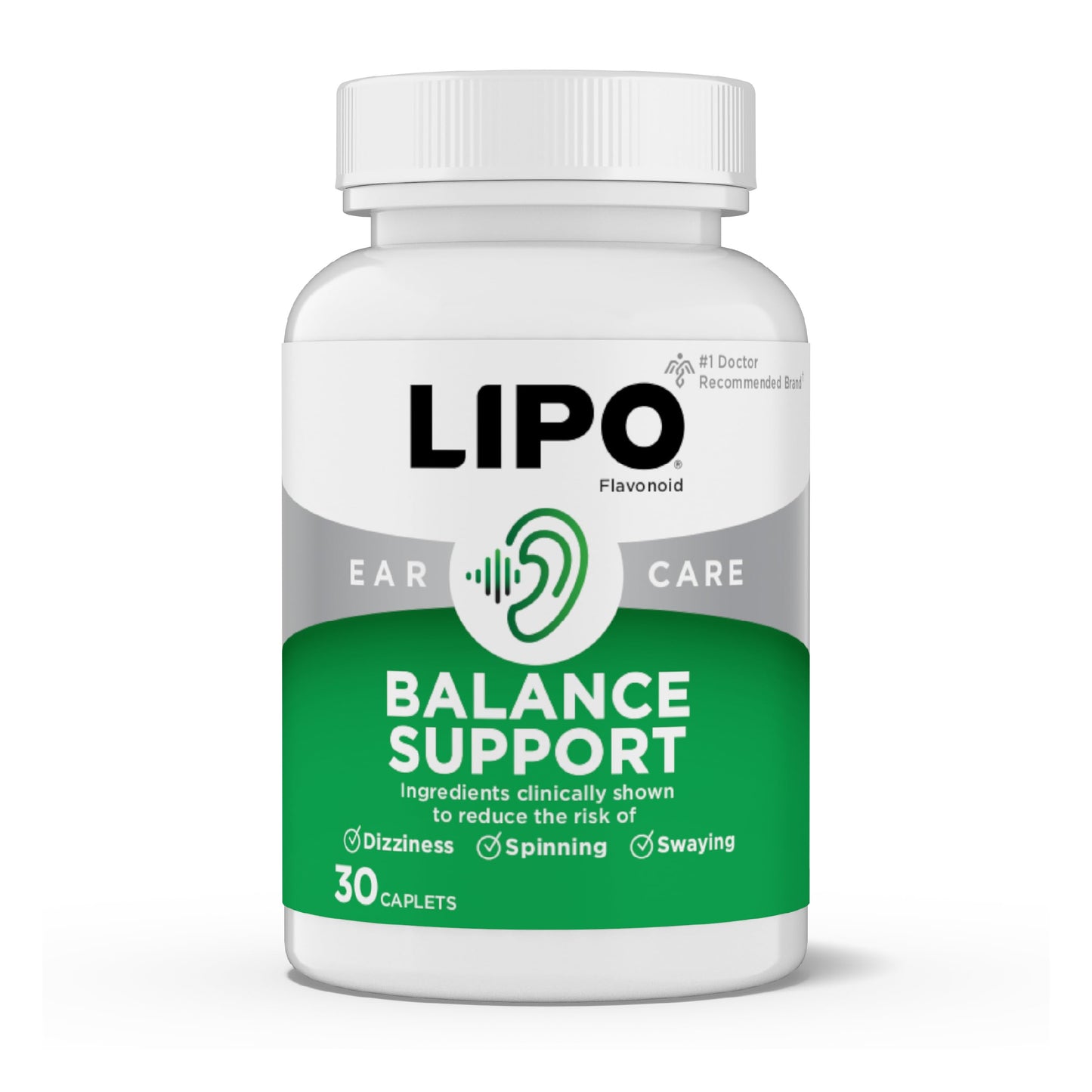 Lipo-Flavonoid for Vertigo & Dizziness Relief, Clinically Tested Formula with Ginkgo Biloba, Vitamin D, & Vitamin B Complex Lipo-Flavonoid
