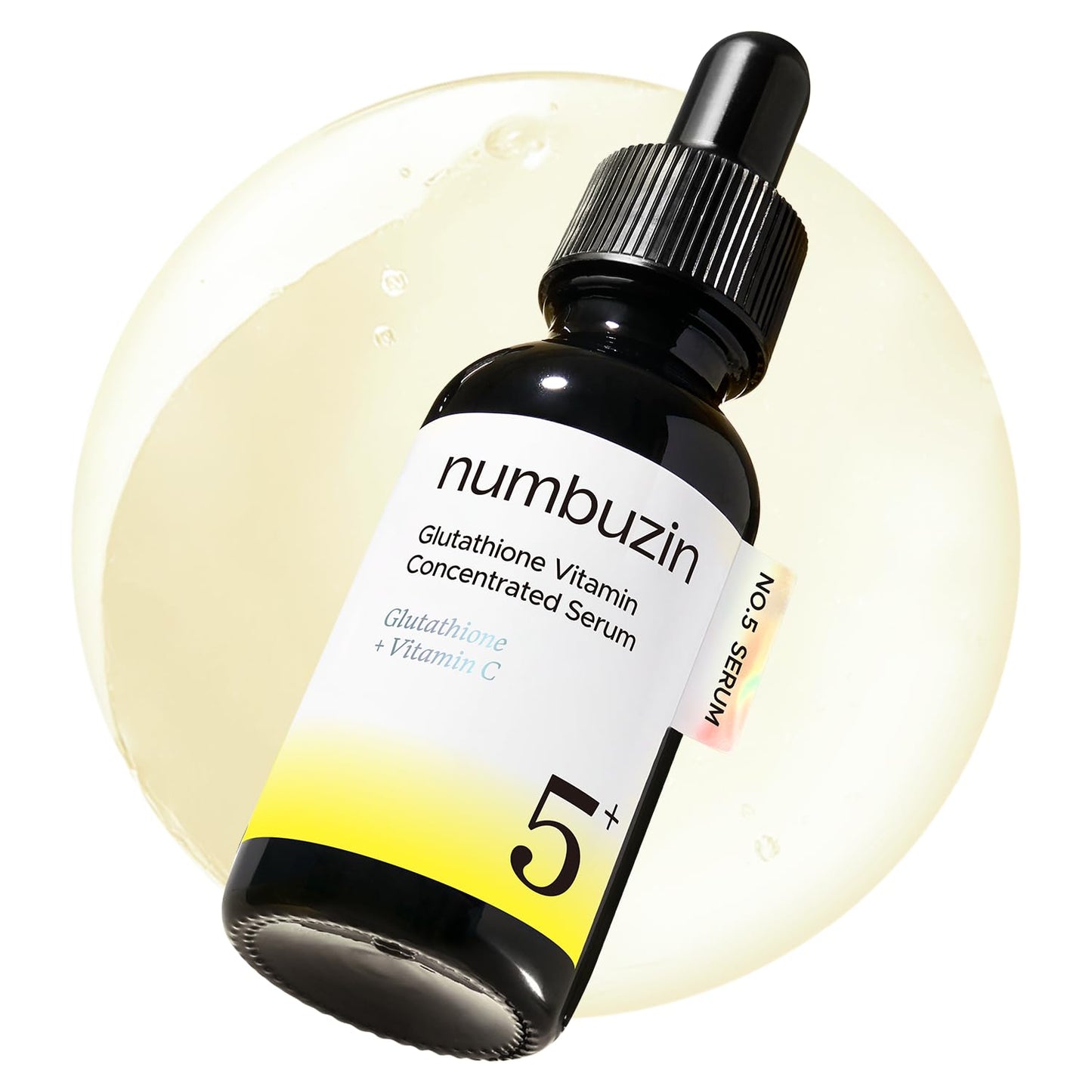 numbuzin No.5 Vitamin Concentrated Serum, Dark Spot Care, Glutathione & Vitamin Serum, Korean Skincare, Tranexamic Acid 4%, Niacinamide 5% numbuzin