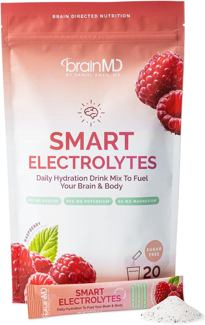 BrainMD Smart Electrolytes Powder - Hydration & Energy Support - 30 Servings