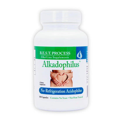 Morter HealthSystem Alkadophilus Best Process Alkaline — No Refrigeration Probiotic & Prebiotic Digestive Supplement — 1.5 Billion CFU of Good Bacteria & Beetroot Morter HealthSystem