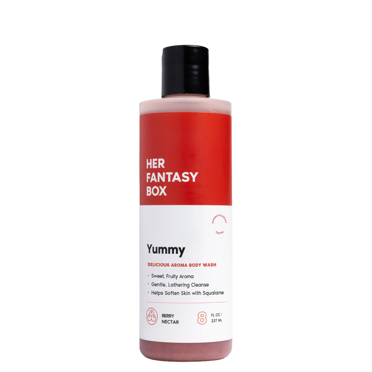 Her Fantasy Box Yummy | Body Wash - Indulgent, Luxurious Body Wash for Deep Cleansing, Moisturizing, and Nourishing Skin - Refreshing Scent for All Skin Types - 8 oz Her Fantasy Box